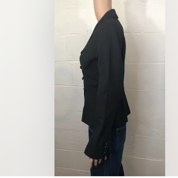 Isaac Mizrahi Peplum Blazer Black - Picture 6 of 7